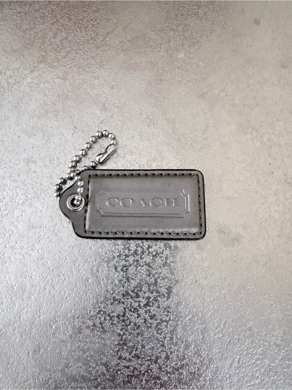 COACH Large Leather Logo Hang Tag